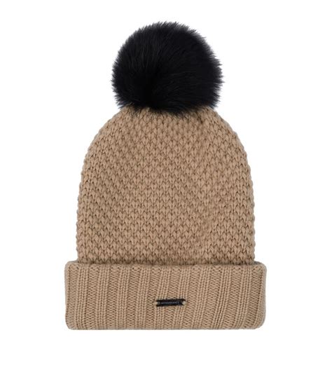 burberry knit hat pompom|Women’s Designer Hats & Gloves .